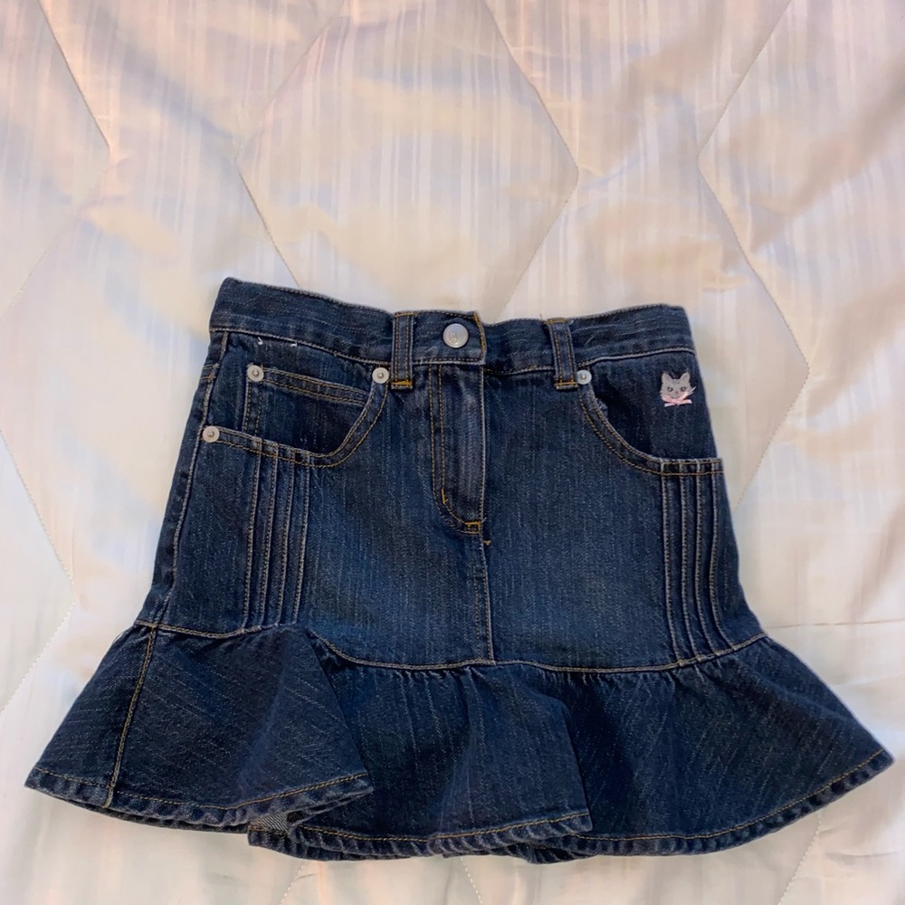 Girls Gymboree jean skort size 7